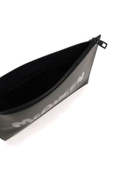 'MCQUEEN GRAFFITI' LEATHER FLAT POUCH